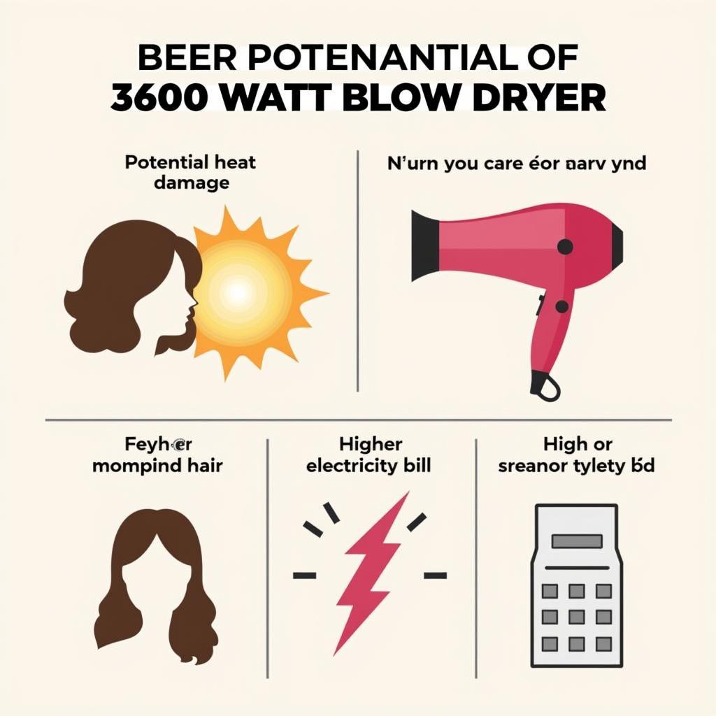 Potential Downsides of a 3600 Watt Blow Dryer