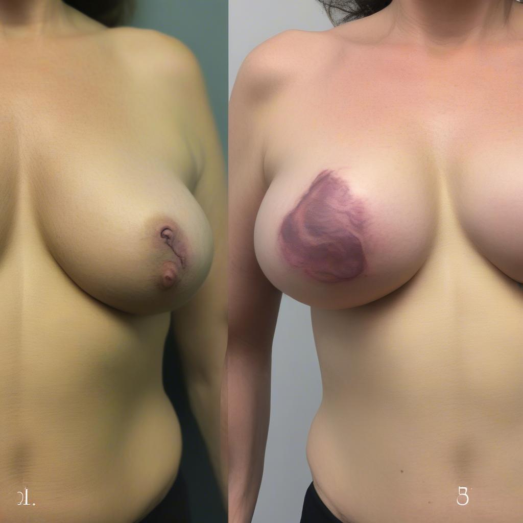 Before and After 3D Nipple Tattoo Michigan