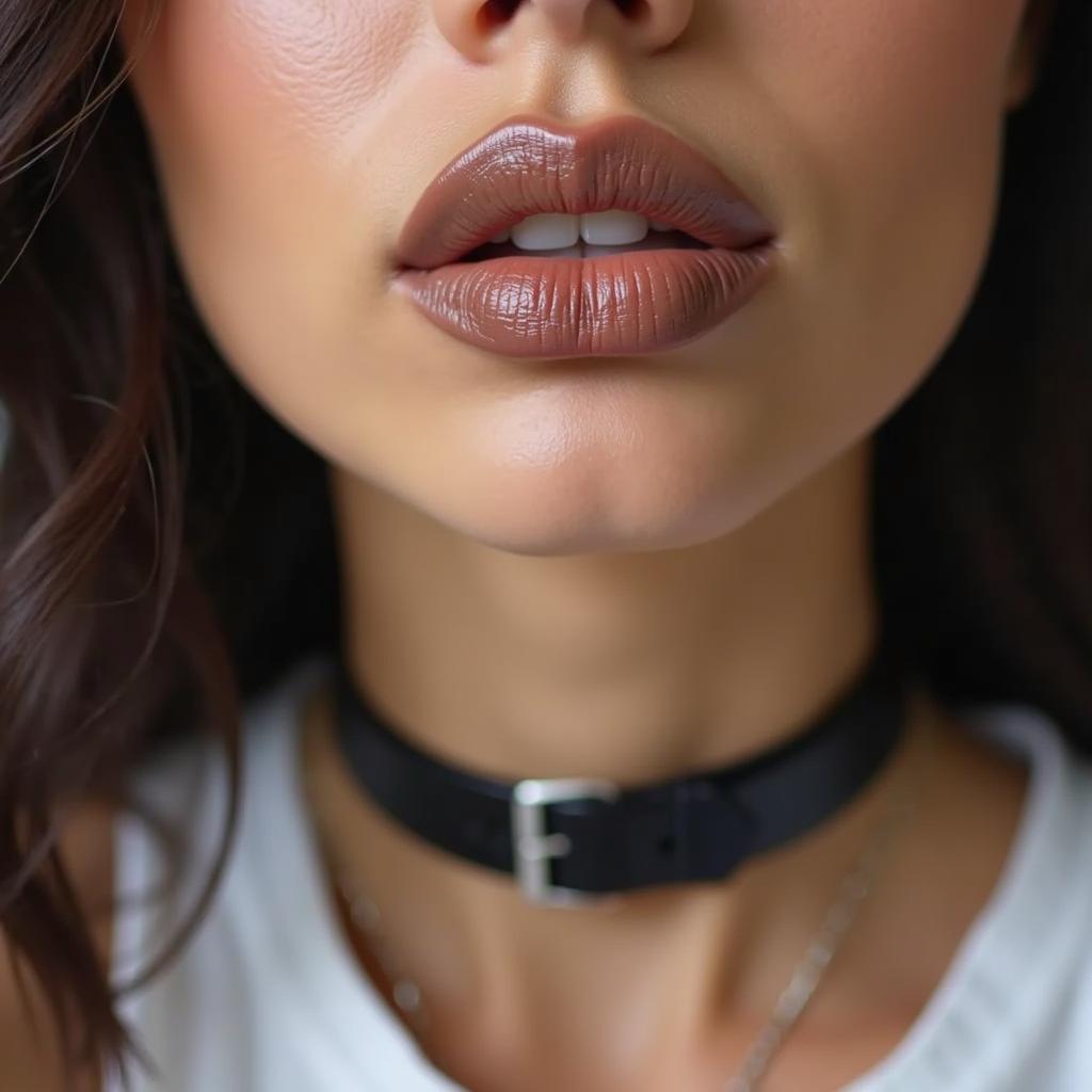 90s Lip Liner Trend: Brown liner with lighter lipstick