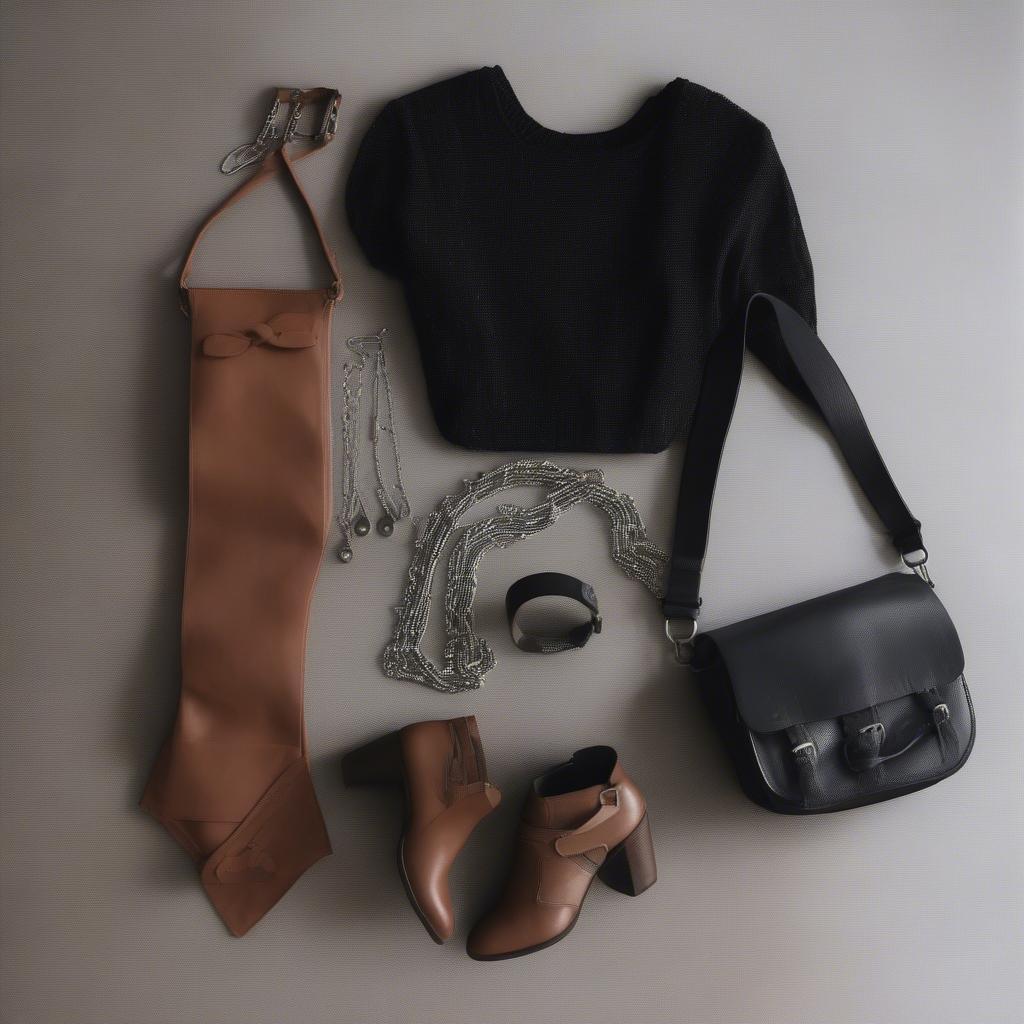 Accessorizing Leather Top Outfits