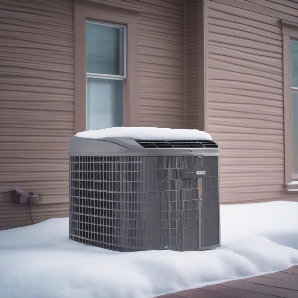 Air Conditioner Shield Protecting Unit in Winter