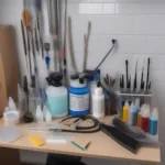 Airbrush Cleaning Setup