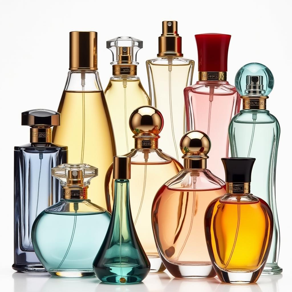 Various Allure Scent Perfume Bottles on Display