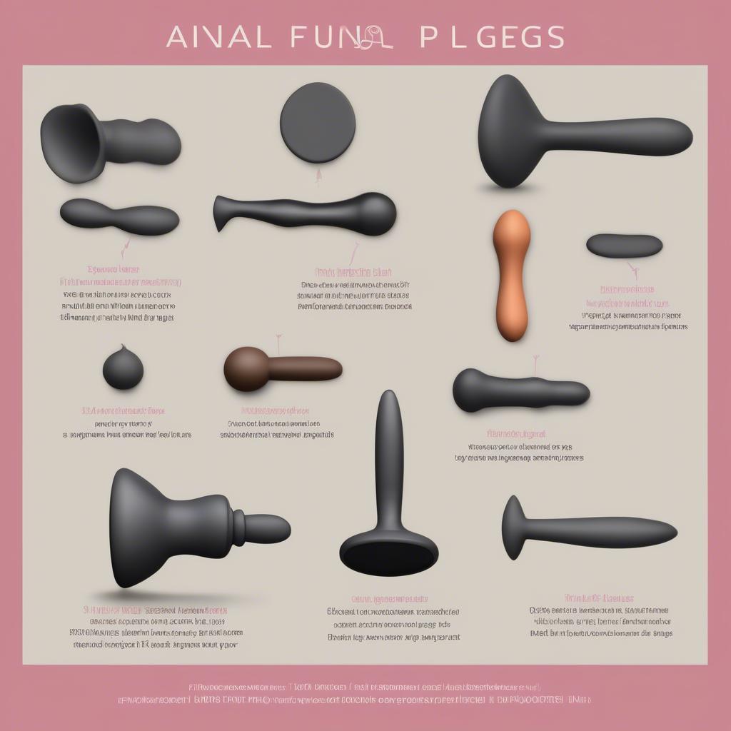 Anal Plug Models: Size and Shape variations