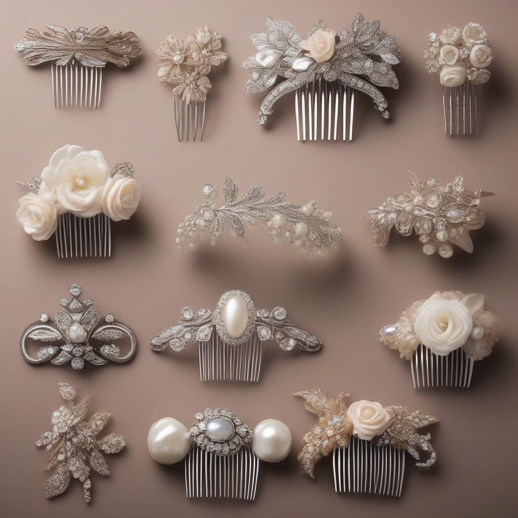 Bridal Hairstyles with Antique Hair Combs