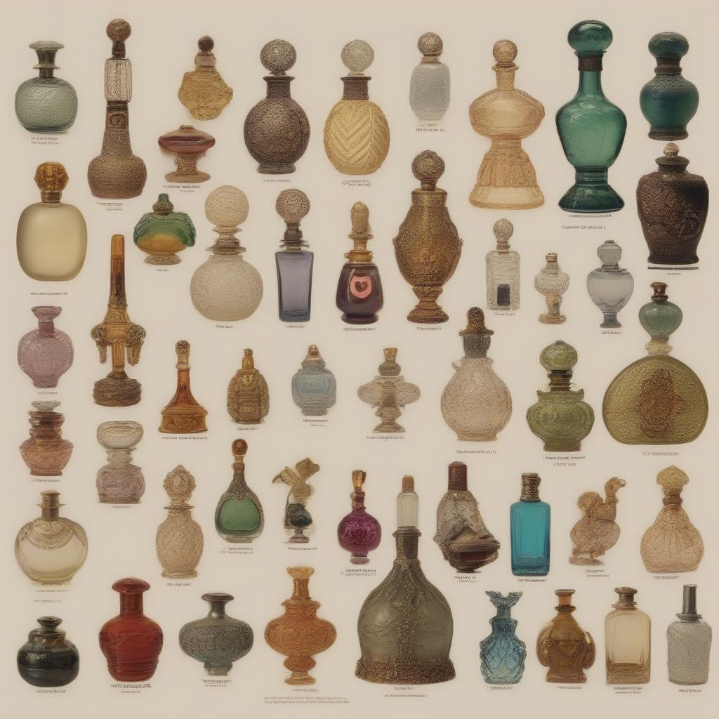 Collection of Antique Perfume Bottles