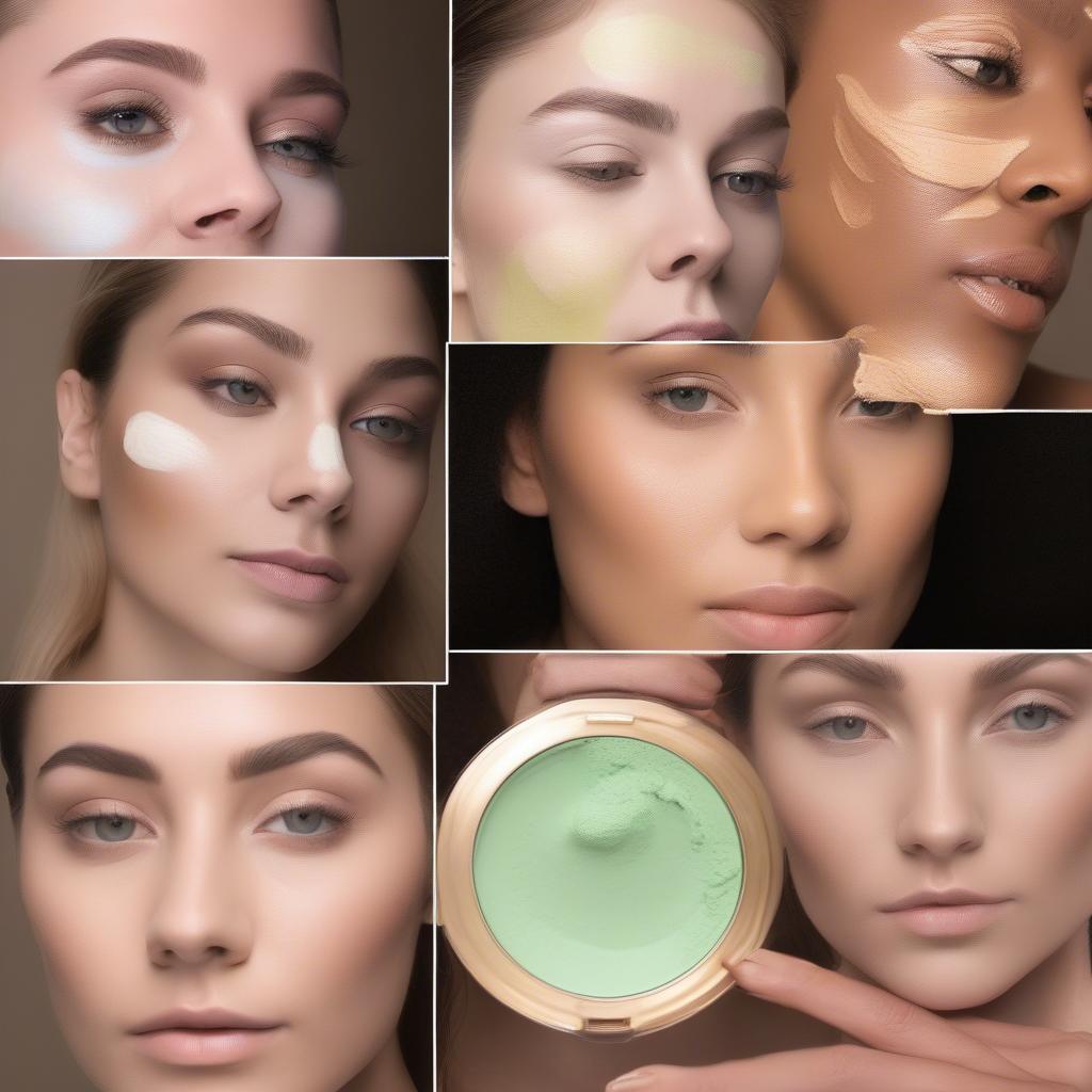 Applying Color Correcting Powder Techniques