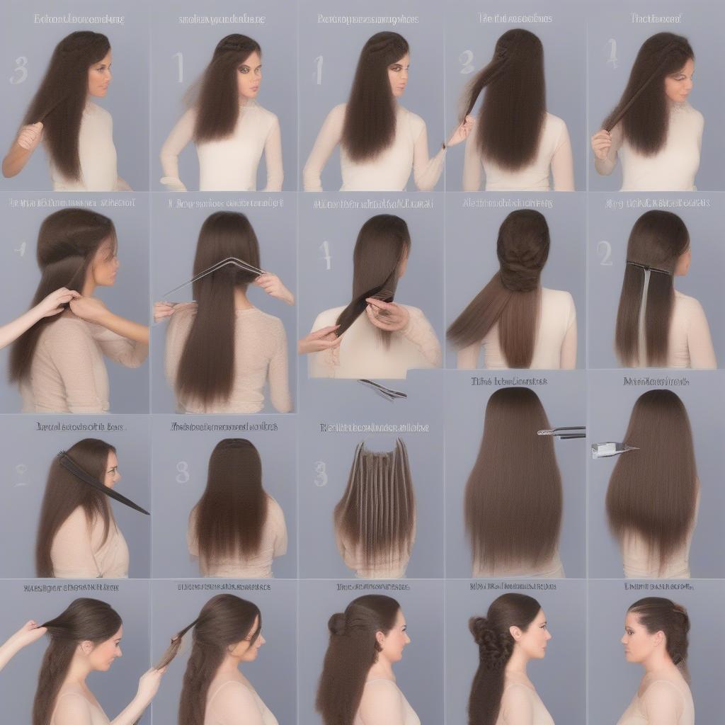 Methods for Applying Fancy Hair Extensions