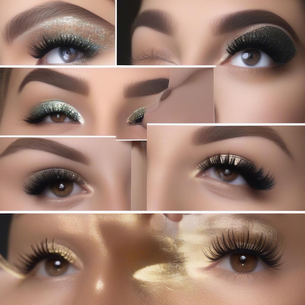 Step-by-Step Guide to Applying Glitter Eyelashes