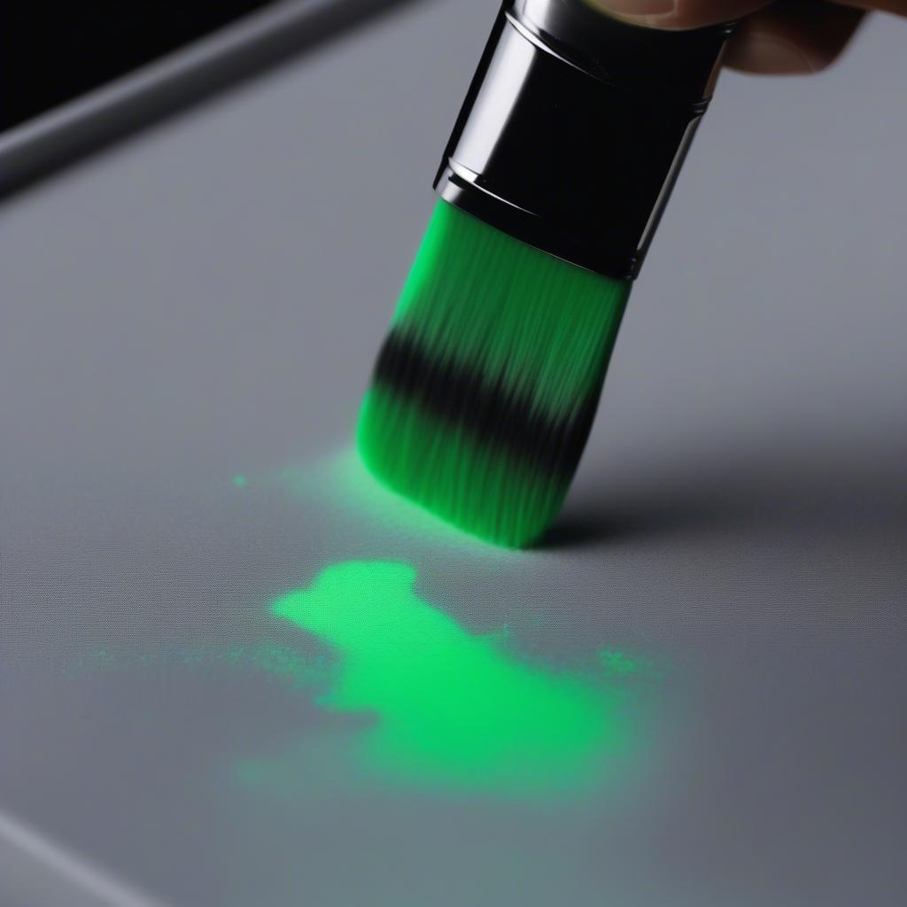 Applying Glow in the Dark Gel