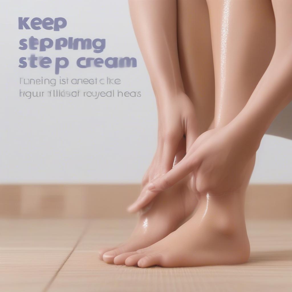 How to apply keep stepping foot cream effectively