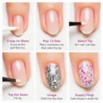 Step-by-step Nail Tip Application