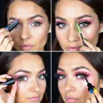 Applying Neon Mascara Step-by-Step