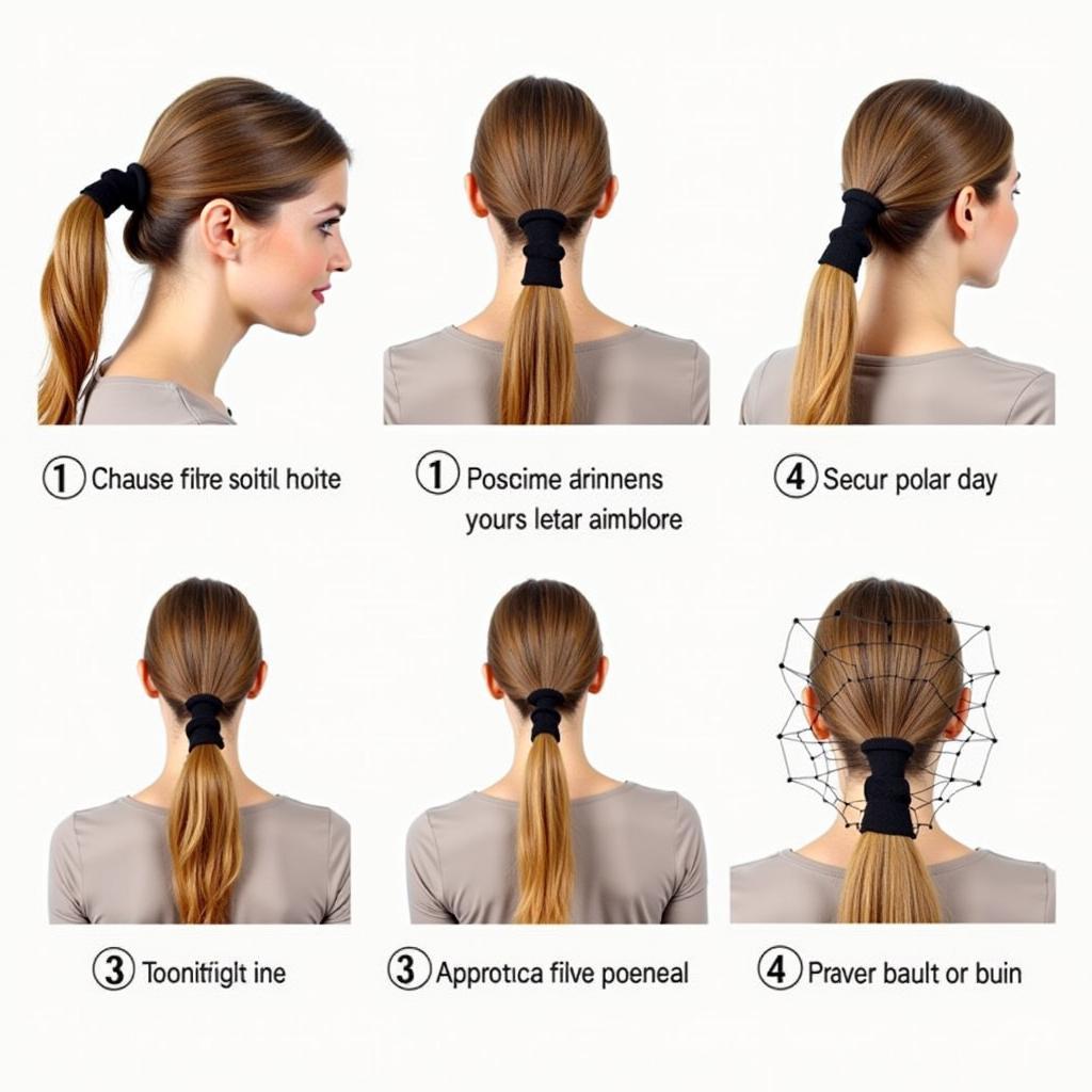 Steps to Apply a Ponytail Hair Net