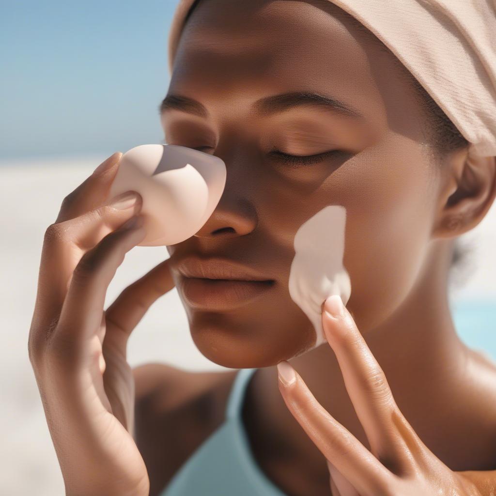 Applying Sunscreen While Using Hydroquinone Cream