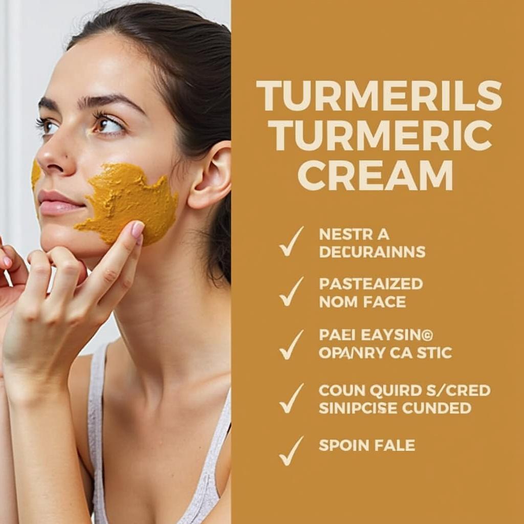 Applying Turmeric Moisturizer