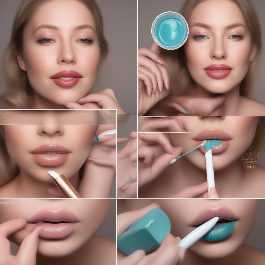 Applying Turquoise Lipstick for Long-Lasting Wear