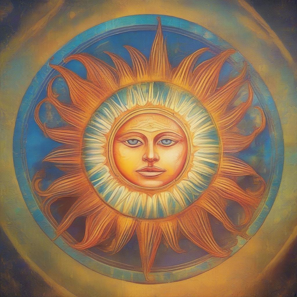 Aquarius Sun Symbol Shining Bright