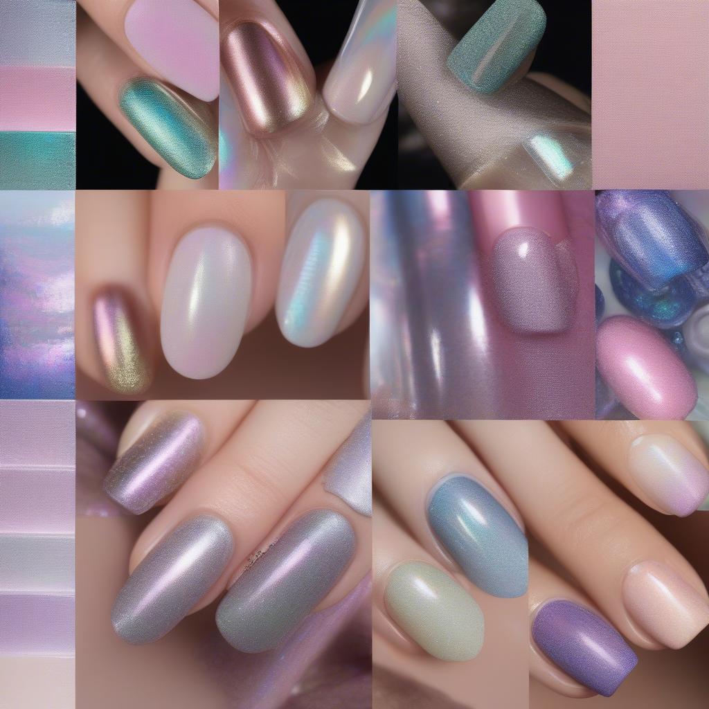 Variety of Aurora Nail Designs