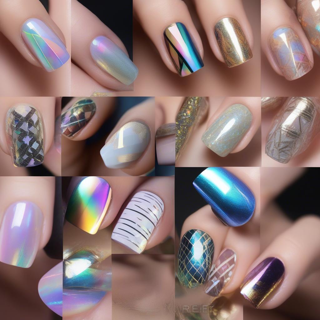 Aurora Nail Foil Design Inspiration