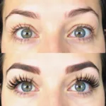 Before and After Barely There Lash Extensions