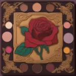 Beauty and the Beast Makeup Palette Featuring Enchanted Rose Design