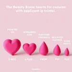 Beauty Blender Heart Shapes and Sizes