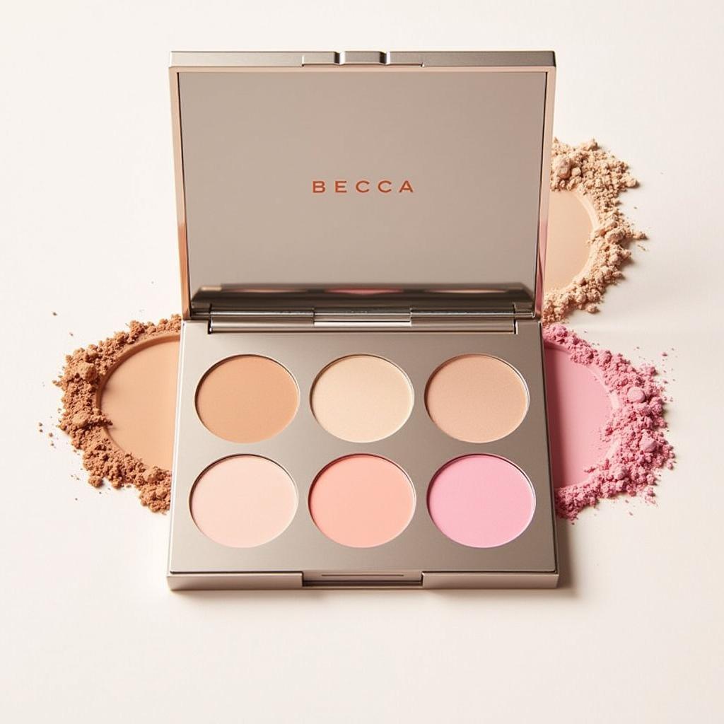 Becca Face Palette with Contour, Blush, and Highlight