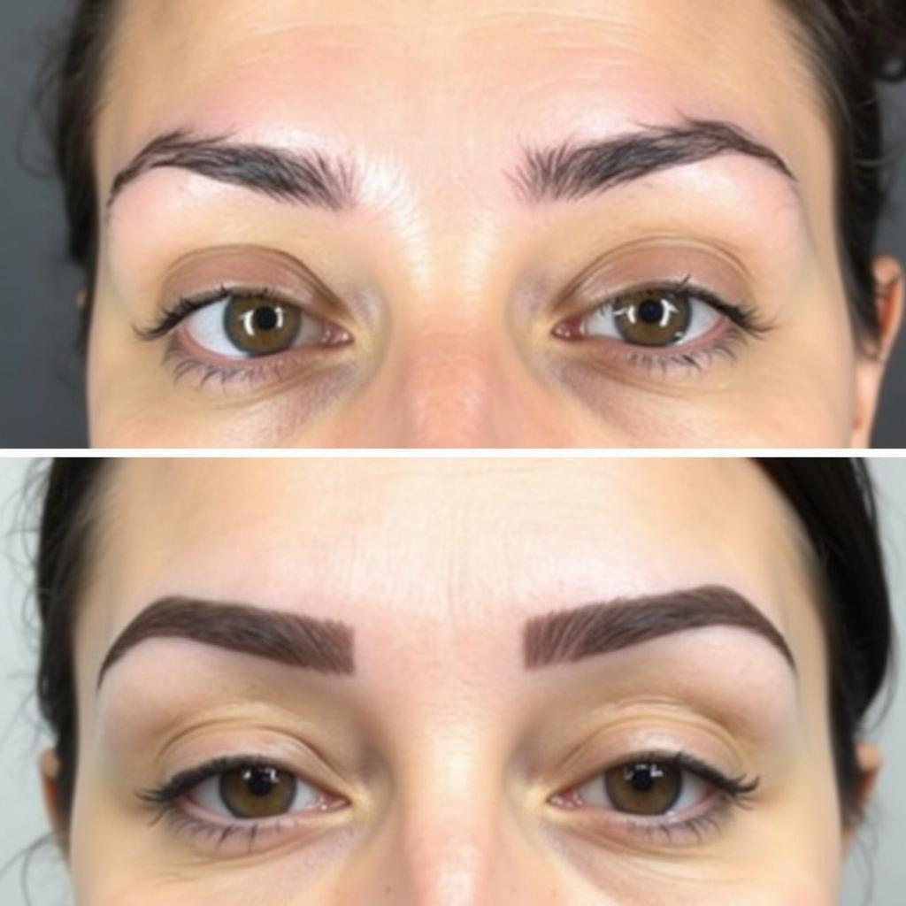 Microblading Transformation on Sparse Brows