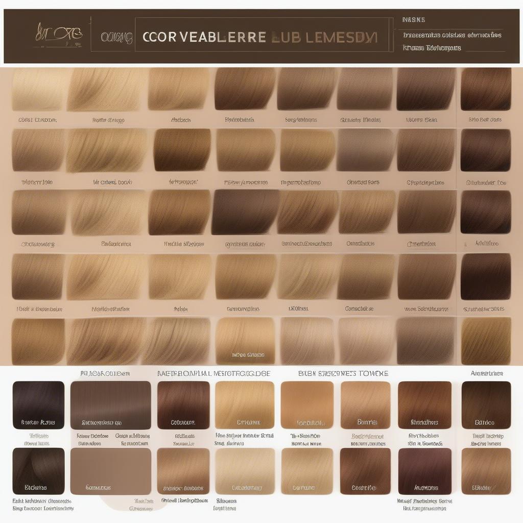 Beige Medium Blonde Hair Color Chart