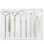 Close-up of extraction tools used by an esthetician during a facial