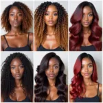 Best Wig Colors for Dark Skin: Examples of flattering shades on different complexions