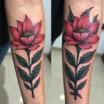 Black and Color Tattoo Combination