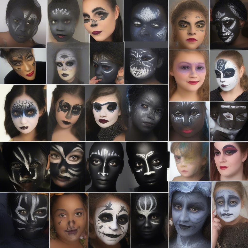 Applying Black Face Paint for Different Occasions