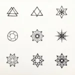 Geometric Black Ink Tattoo Ideas