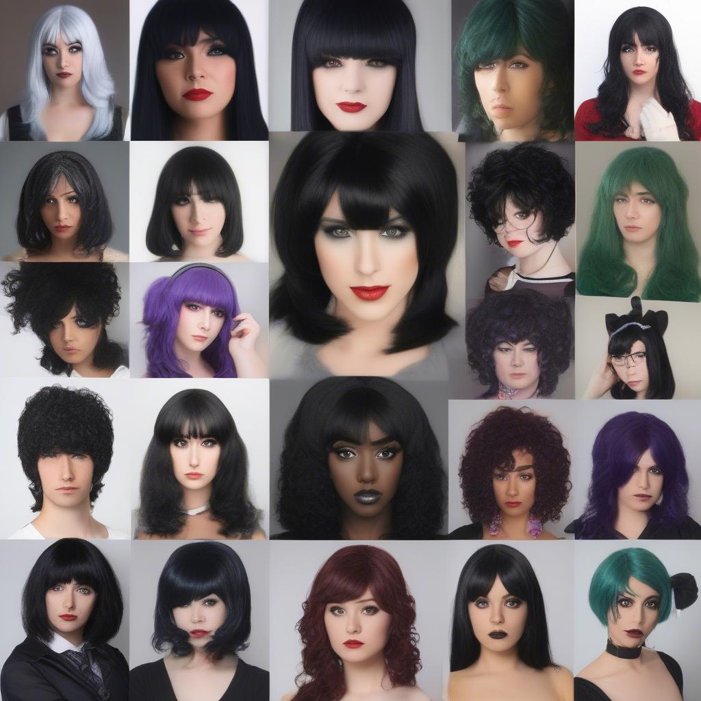 Black Wig Cosplay Character Examples