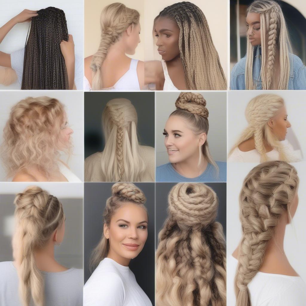 Stunning Blonde Braid Styles with Extensions