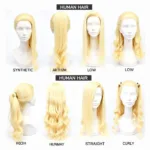 Different Types of Blonde Ponytail Wigs