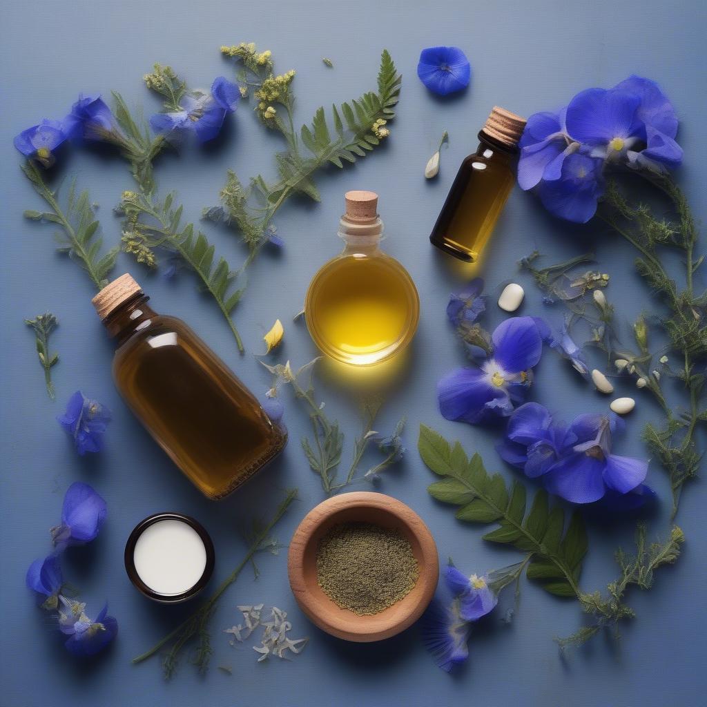 Ingredients in Blue Hair Oil