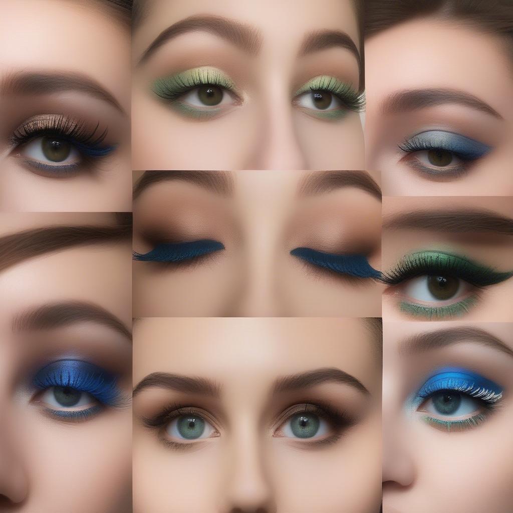 Blue Lashes for Different Eye Colors