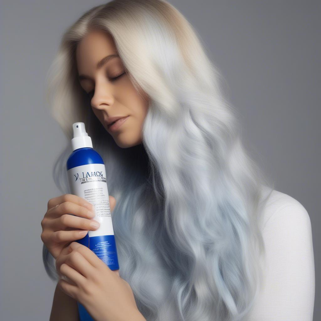 Blue Leave-In Conditioner Spray for Blonde Hair