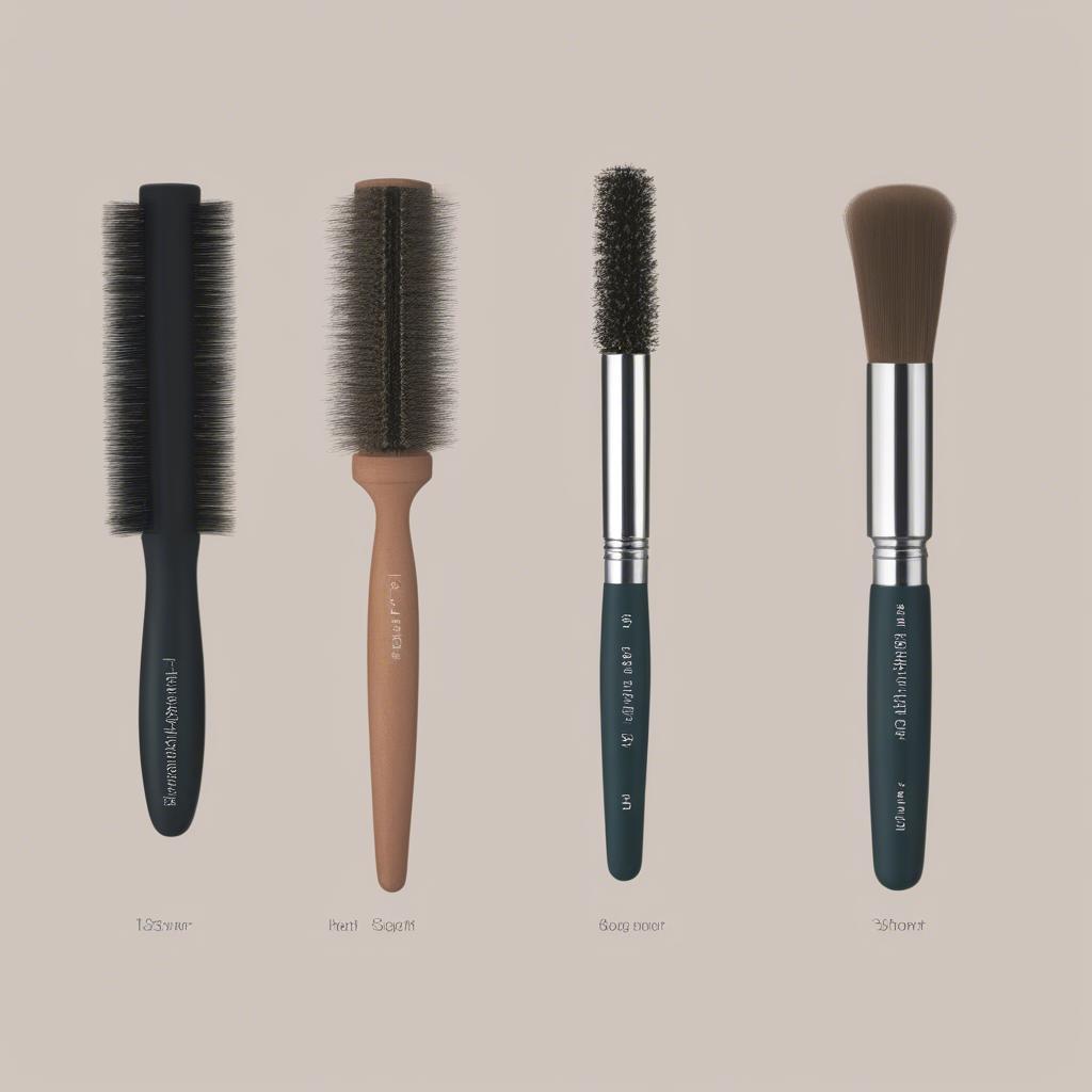 Boar's Hair Round Brush Sizes for Different Hair Lengths