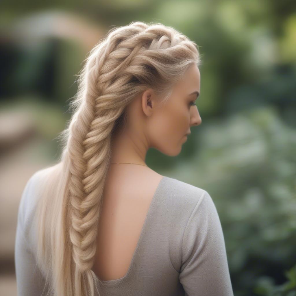 Braided Hairstyle with Extensions