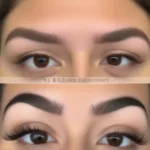 Brow Lamination Before & After in Orange County