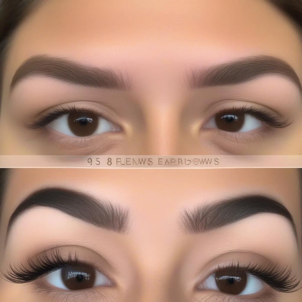 Brow Lamination Before & After in Orange County