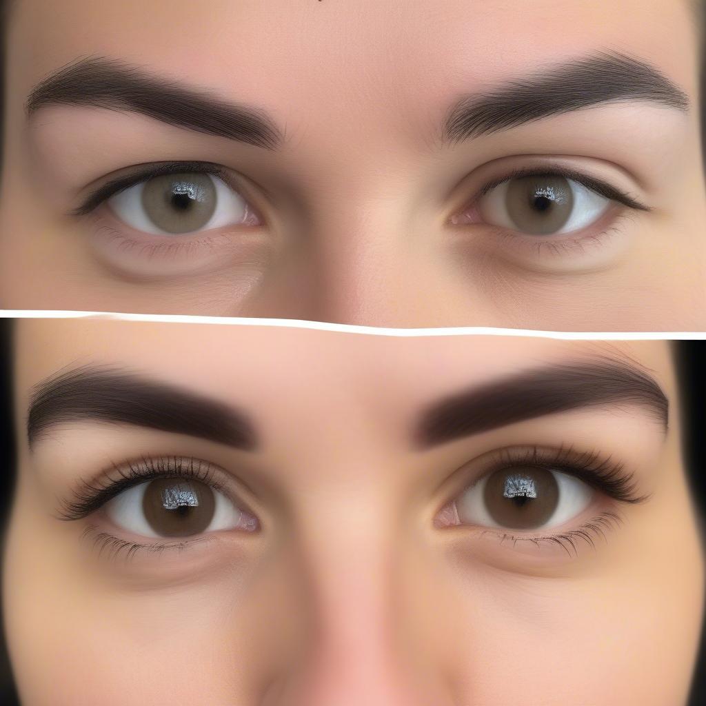 Brow Lamination Before & After in Vancouver, WA