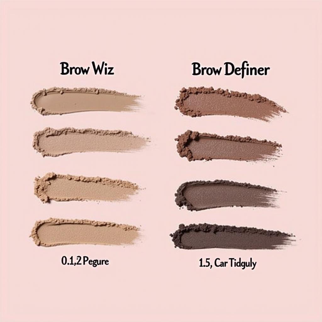 Brow Wiz vs. Definer Swatches