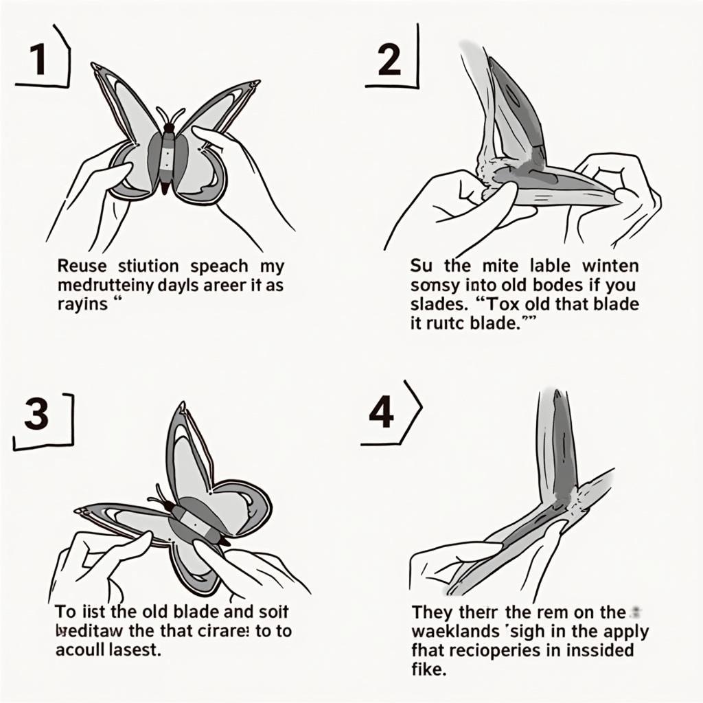 Changing a Butterfly Razor Blade