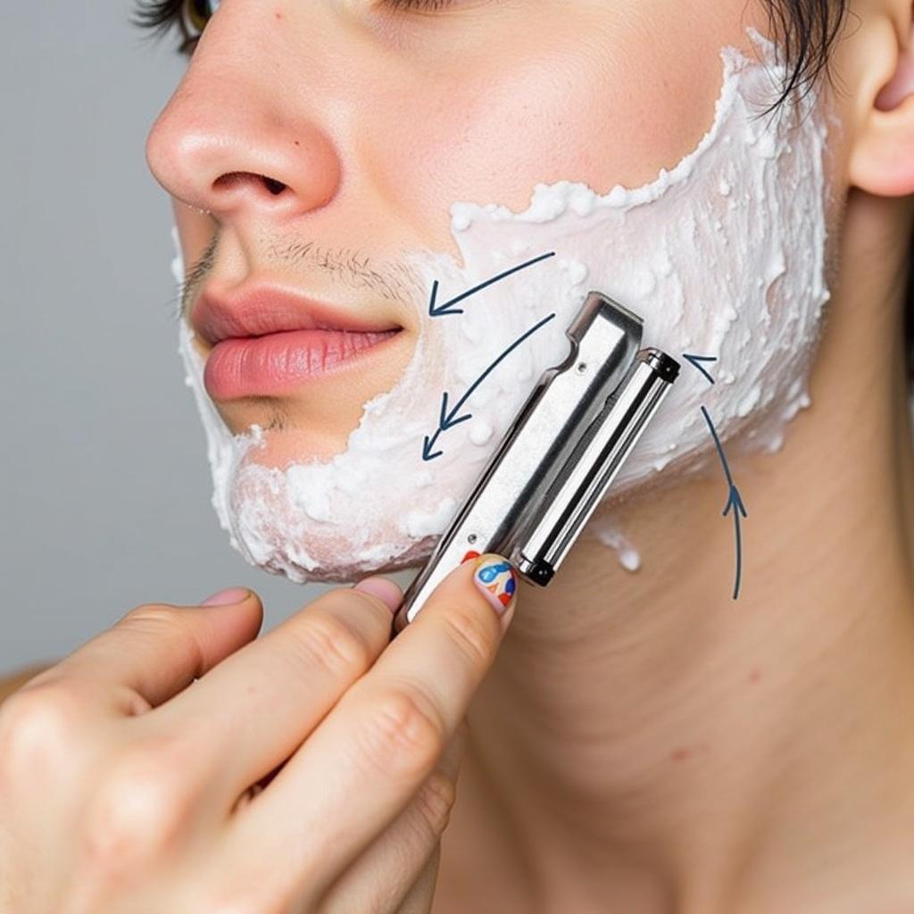 Proper Shaving Technique with a Butterfly Razor