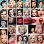 Candy red lips on Hollywood actresses throughout history.